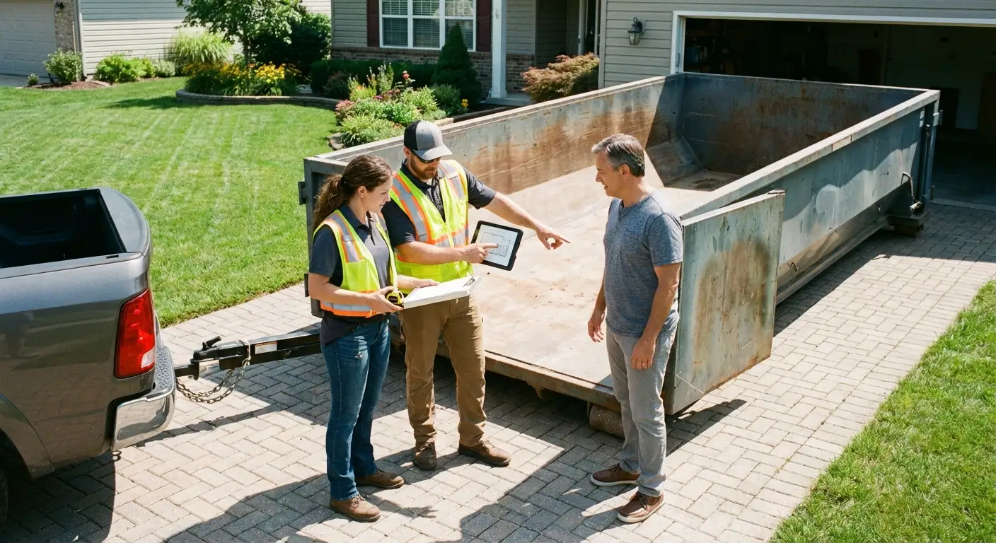 10 Yard Dumpster Rental Process in Kennewick, WA