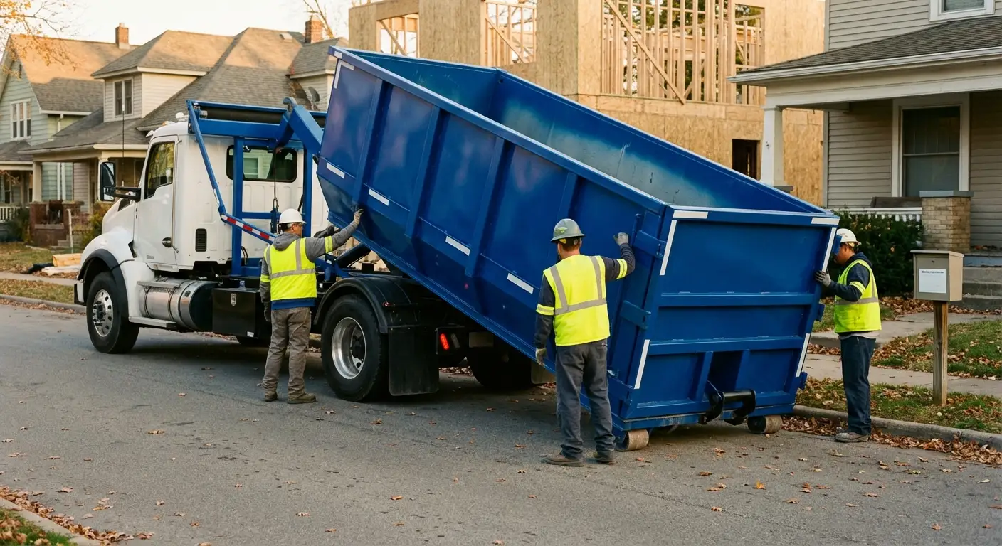 Construction dumpster delivery and waste management in Kennewick