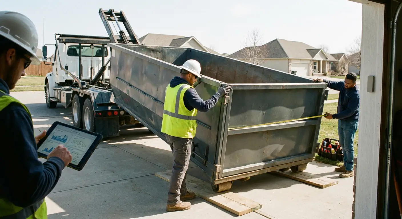 Roll-off dumpster dimensions and capacity guide in Kennewick, WA