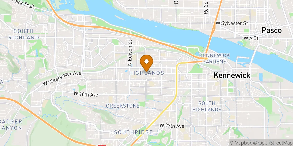 neighborhood map in Kennewick, WA