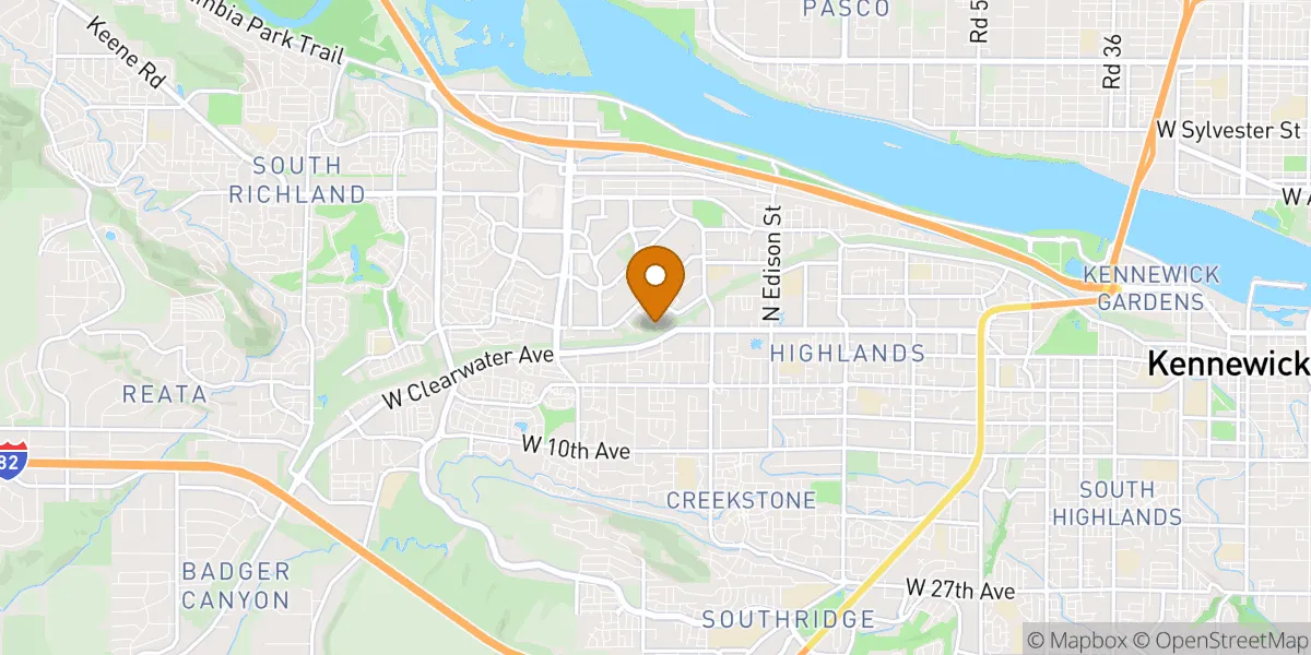 neighborhood map in Kennewick, WA